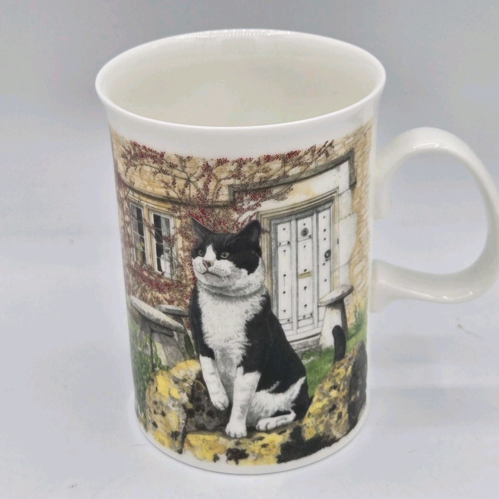 Dunoon Fine Bone China Made In England Farmyard‎ Cats By Richard Partis Vtg